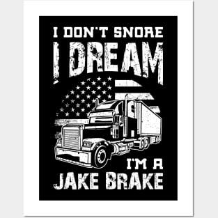 Trucker Dad Grandpa Posters and Art